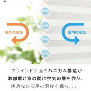 フリーカットハニカム ブラインド 58×110...の詳細画像5