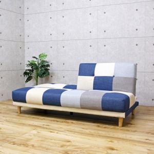 ソファ パッチワークソファーベッド 3人掛け ...の詳細画像5