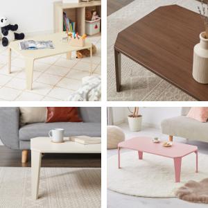 折りたたみセンターテーブル 幅75 奥行50 ...の詳細画像4