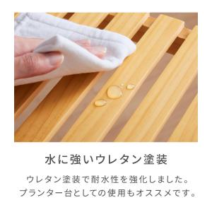 天然木使用 ウッドラック 2段 幅60cm パ...の詳細画像4