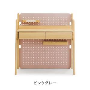 デスク 幅100×奥行55cm 木製 ヒノキ材...の詳細画像2