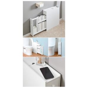 トイレラック 完成品 幅14cm スリム×大容...の詳細画像4