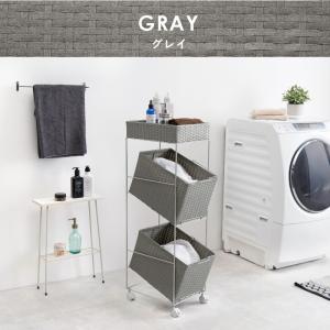 ランドリーラック 2杯 引き出し 幅28cmラ...の詳細画像2