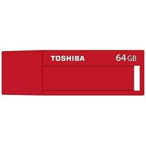 東芝 USBメモリ 64GB USB3.0/2.0対応 レッド 1年保証 TNU-C064GR｜recommendo