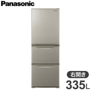 全国配送可 パナソニック Panasonic 3ドア 右開き 冷蔵庫 335L グレイスゴールド NR-C344C-N 代引不可｜recommendo