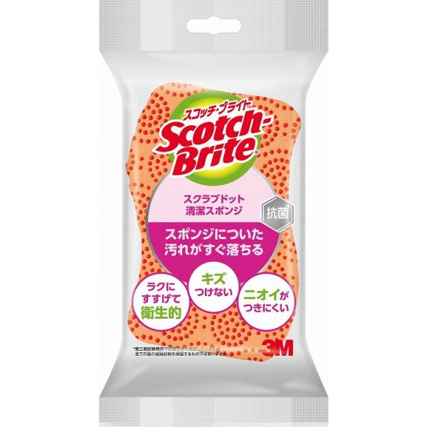単品16個セット SB スクラブドット清潔スポンジ オレンジ スリーエムジャパン 代引不可