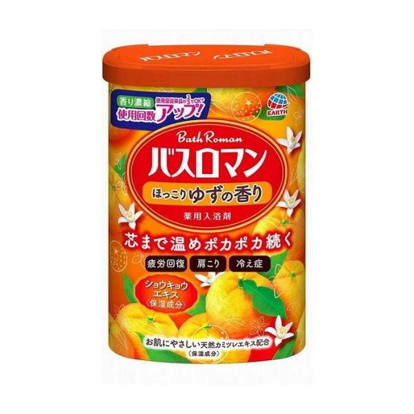 アース製薬 バスロマン ほっこりゆずの香り 医薬部外品 代引不可