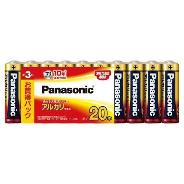 パナソニック アルカリ電池単3*20P LR6XJ20SW 代引不可