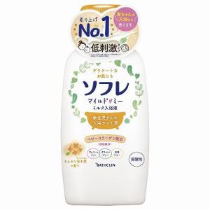 単品16個セット ソフレマイルド ミーミルク入浴液ふんわり金木犀の香り720ML 本体 まとめ買い ...