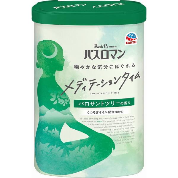 単品10個セット バスロマン メディテーションタイム パロサントツリーの香り 540g アース製薬 ...