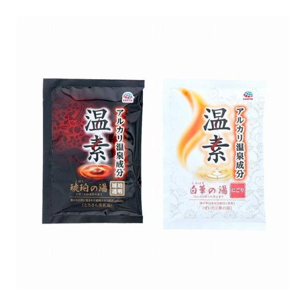 単品16個セット 温素琥珀の湯&amp;白華の湯詰合せパック6包 アース製薬株式会社 代引不可