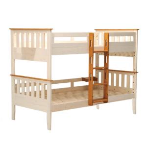 2段ベッド 二段ベッド 子供部屋 スカーレット ベッド すのこベッド 二段 かわいい おしゃれ シングルベッド 木製 子供 天然木 代引不可｜recommendo
