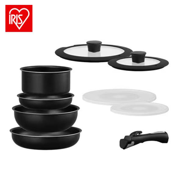 フライパン 9点セット フライパンセット IH/ガス火対応 ダイヤモンドコートパン NTF-SEI9...