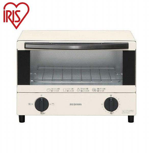 アイリスオーヤマ オーブントースター EOT-012-W ホワイト オーブントースター 2枚焼き 新...