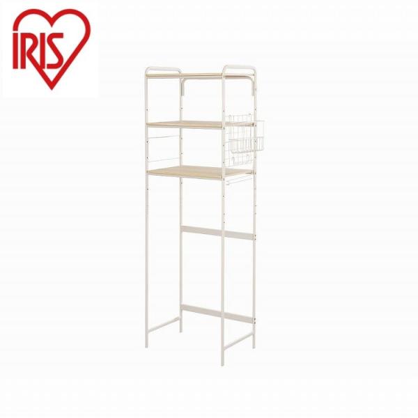 アイリスオーヤマ スタイル冷蔵庫ラック SRR-580 ホワイト/ライトナチュラル IRIS OHY...
