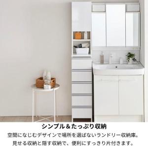 日本製 鏡面仕上げの高級ランドリーチェスト チ...の詳細画像4