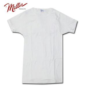 ミラー Tシャツ MILLER 半袖 メンズ 半袖Tシャツ 定番パネルリブ3枚パック アメリカ製 ホワイト RP MILLER S/S TEE 3P SHIRTS｜recommendo