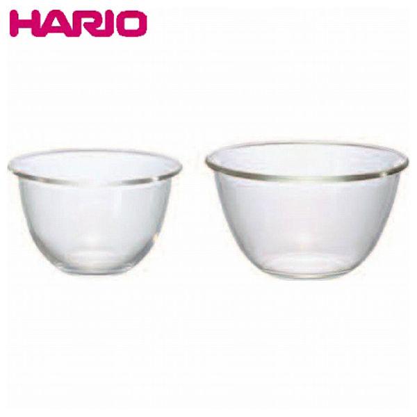 HARIO ハリオ 日本製 耐熱ガラス製ボウル 2個セット 18.7cm/21cm MXP-2606...
