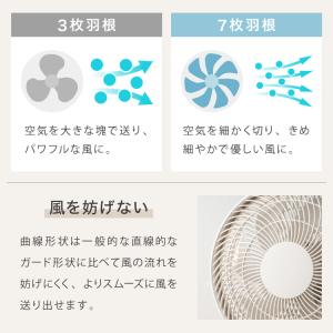 リビング扇 30cm メカ式 7枚羽 風量3段...の詳細画像4