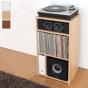 レコードラック / 2マス+1BOX DULPA300(LP約240枚収納) ディスク
