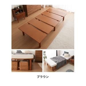 北欧パイン すのこベッド ベッド 3段階高さ調...の詳細画像2