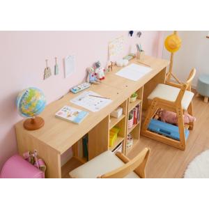 棚付きツインデスク 180×45 棚付き ツイ...の詳細画像3