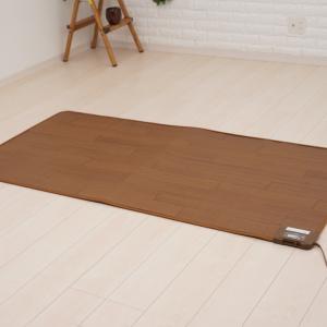 木目調 ホットカーペット 1.5畳用 126×176cm フローリング調カーペット 表面防水加工 カーペット 木目調のデザイン 代引不可｜recommendo