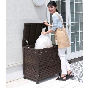 木製ダストボックス 幅70cm 屋外 ゴミ箱 ...の詳細画像1