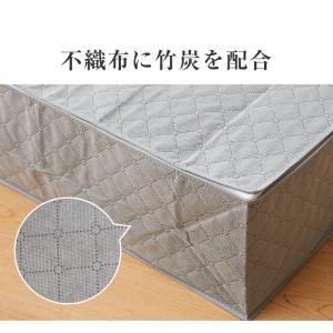 炭入り 消臭 収納ケース 敷布団 セミダブル ...の詳細画像4