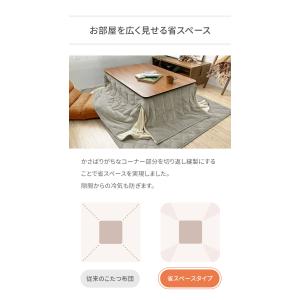 省スペースこたつ掛敷セット こたつ布団 省スペ...の詳細画像5