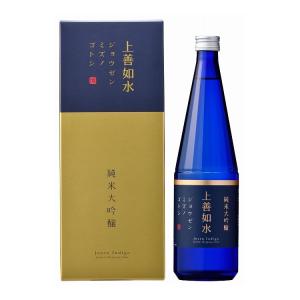 上善如水 純米大吟醸 720ml 清酒 日本酒 地酒 お酒 新潟 純米 大吟醸 白瀧酒造 じょうぜんみずのごとし 酒蔵 辛口 食事 食卓 和食 日本食 代引不可