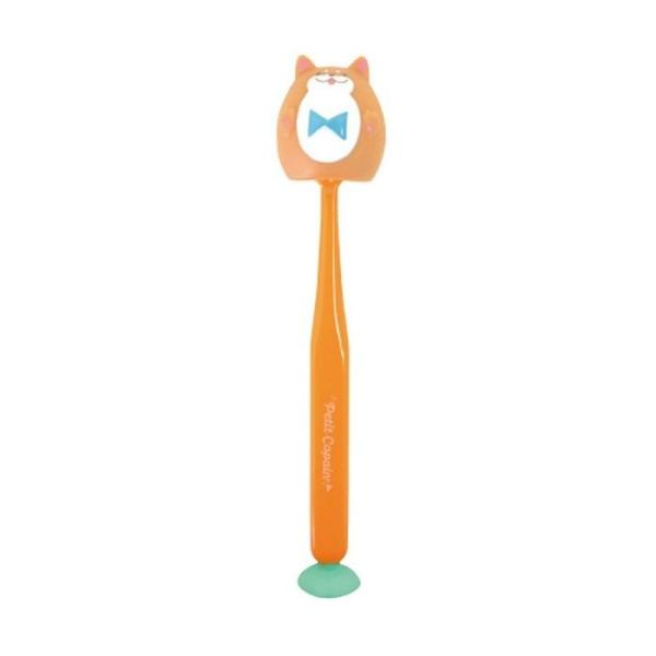 マスコットキャップ歯ブラシ 吸盤付 シバイヌ 1本入