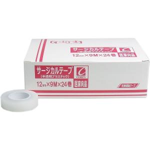 医家向品 サージカルテープ 半透明プラスチックタイプ 12mm×9M×24巻｜recommendo