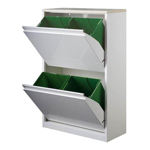 筑波産商 YY2-WSB-60 ダストボックス WH/BN 収納 ごみ入れ くず入れ ボックス 箱付...