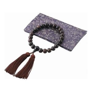 男性用念珠セット 縞黒檀黒オニキス NJ-D104K 代引不可 : リコメン堂