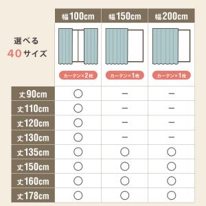 カーテン 防炎 日本製 40サイズ 3遮光 暗...の詳細画像1
