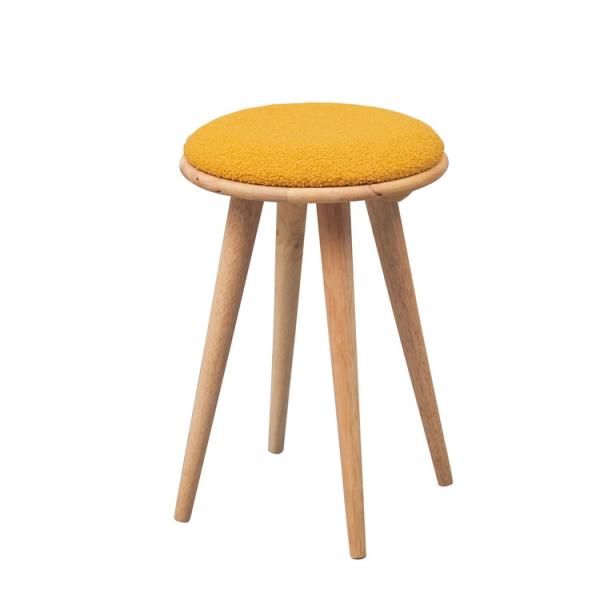 ラウンドスツールIIMU NATURAL SIGNATURE 3875AS 木製スツール ウッドスツ...