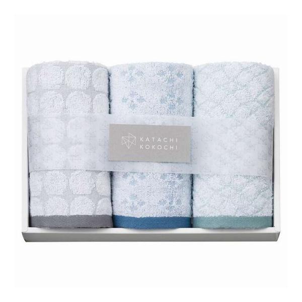 フェイスタオル3P KATACHI KOKOCHI カタチココチ K-20150 ギフト プレゼント...