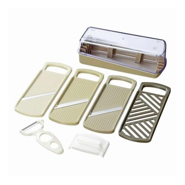 マルチスライサー&amp;三徳ピーラーセット モットプラス ME-7773 ギフト プレゼント 代引不可