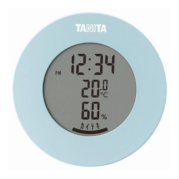 デジタル温湿度計 TT-585-BL 温湿時計 ライトブルー タニタ 代引不可