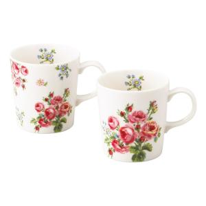 ローラ アシュレイ〈バンチェッド ロージズ〉 ペアマグセット LA40-13