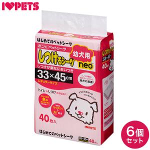 6個セット ボンビアルコン しつけるシーツ 幼犬用 neo レギュラー 40枚 x6 240枚 ペットシーツ ペットシート トイレシーツ トイレシート 犬用｜リコメン堂