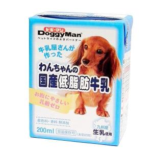 ドギーマンハヤシ トーア事業部 わんちゃんの国産低脂肪牛乳 200ml｜recommendo