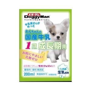 ドギーマンハヤシ トーア事業部 わんちゃんの国産牛乳 成長期用 200ml｜recommendo