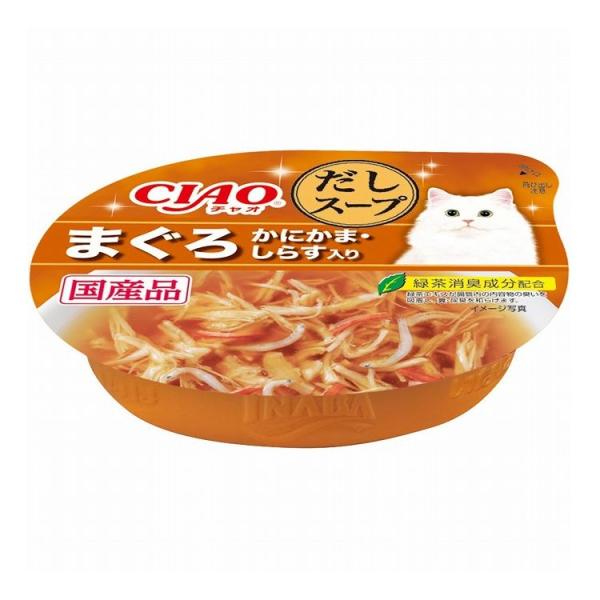 12個セット CIAO このままだしスープ まぐろ かにかま・しらす入り 60g x12