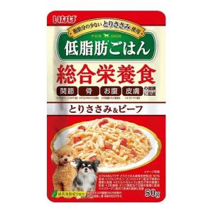 いなばペットフード いなば 低脂肪ごはん とりささみ ビーフ 50g