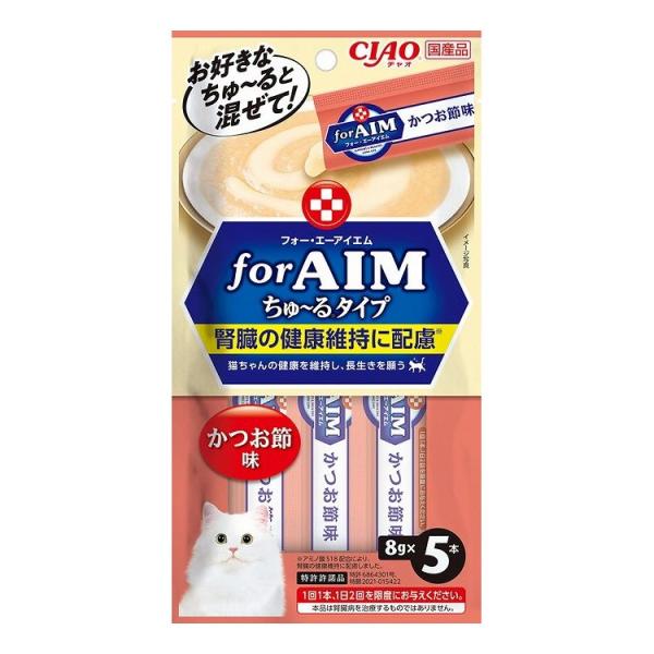 24個セット CIAO forAIM ちゅ~るタイプ かつお節味 8g×5本入 x24