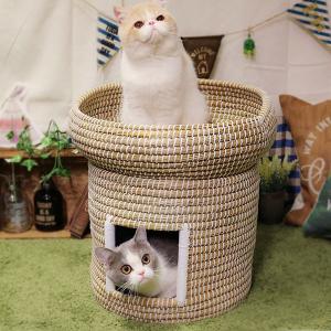 ドギーマン にゃんこのちぐらシリーズ なかよし2段ちぐら