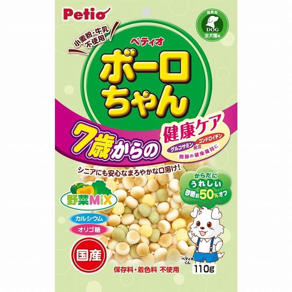 10個セット ペティオ 体にうれしい ボーロちゃん 7歳からの健康ケア 野菜Mix 110g