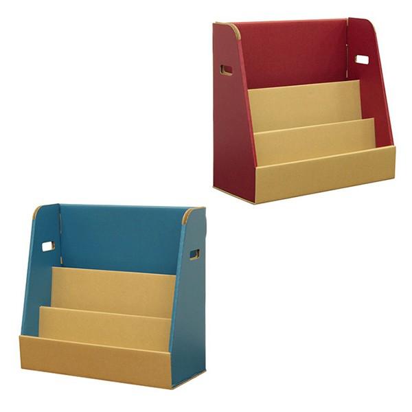 すまいるキッズ絵本ラック 段ボール おままごと 家 ハウス キッズ ジュニア ダンボール 代引不可